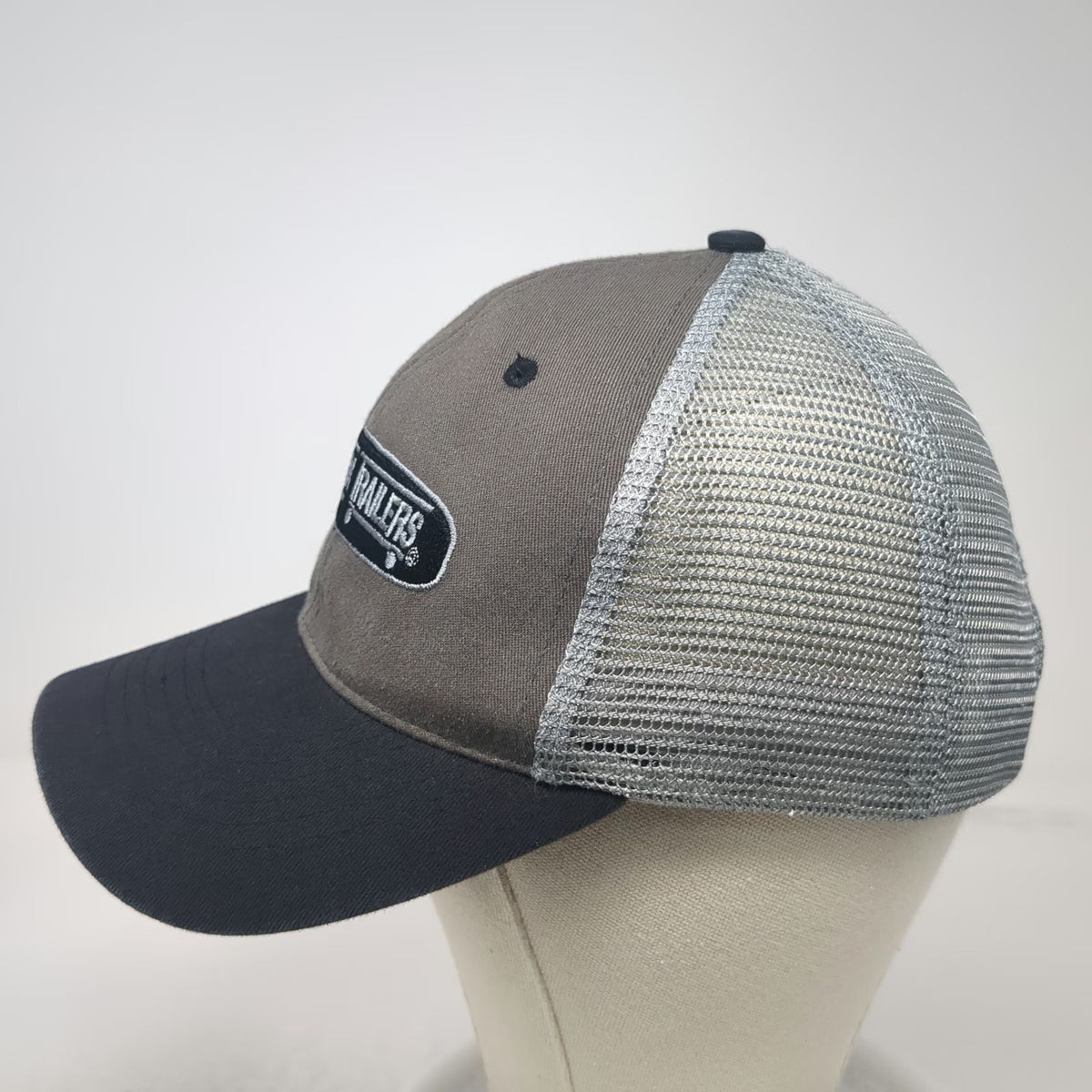 Buck's Bags Baseball Cap Gray Black Silver One Size Western Trailers Truck Hat