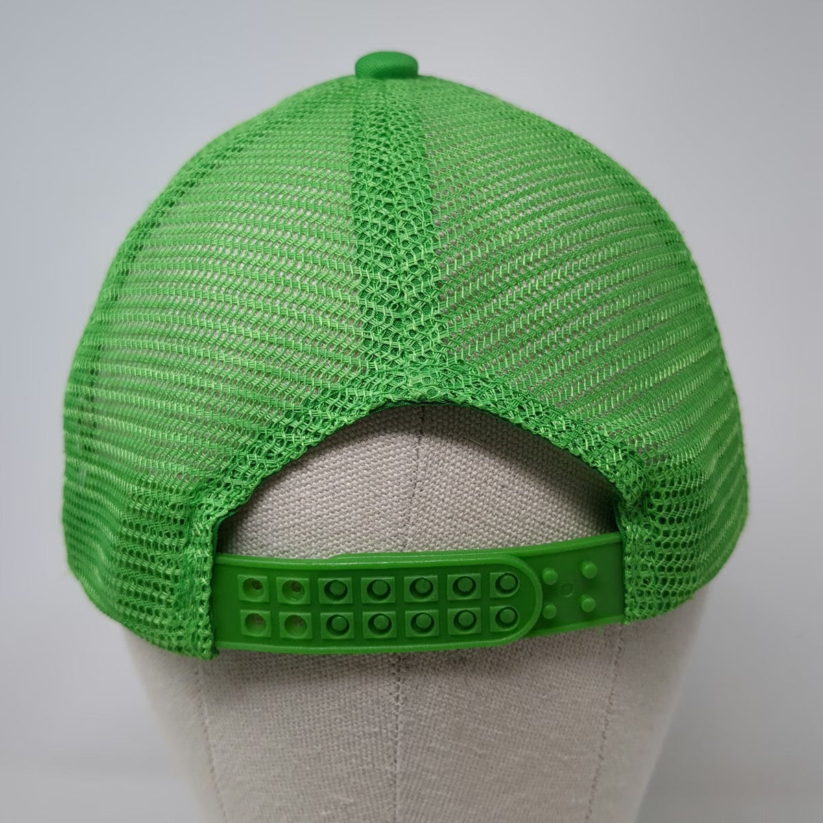 bdvibez Grass Green White One Size Trucker Hat Snapback Mesh 5 Panel Rope Foam
