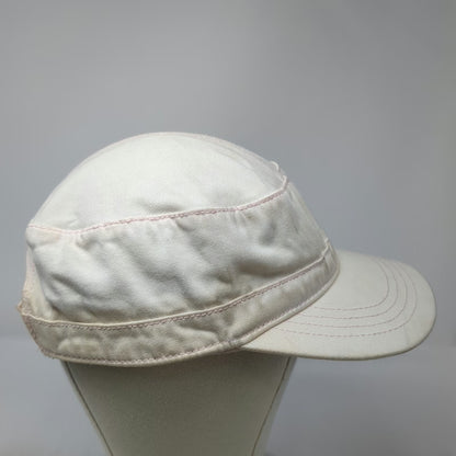 Fahrenheit Army Cap White One Size Pink Stitching Tracy's King Crab Shack Hat