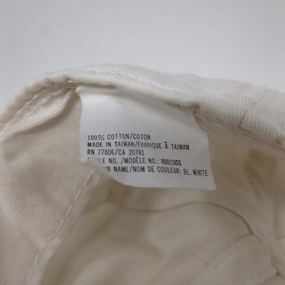 Tommy Hilfiger Slideback Hat White OS Adjustable Embroidered 6 Panel Cotton