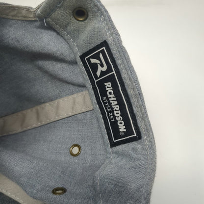 Richardson Baseball Cap Gray One Size Idaho Mountain Patch 7 Panel Strapback Hat