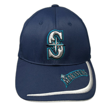 Seattle Mariners MLB Fan Favorite Baseball Cap Blue OSFM Strapback Embroidery