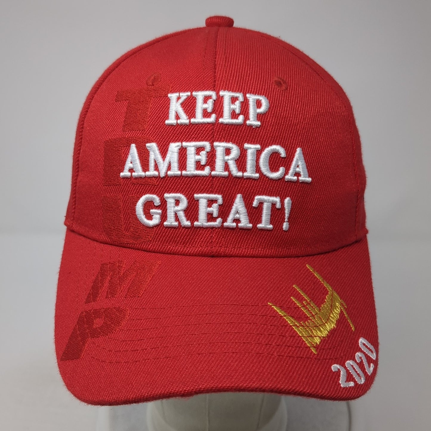 Keep America Great 2020 Baseball Cap Red OS Adjustable Embroidered Patriotic DC