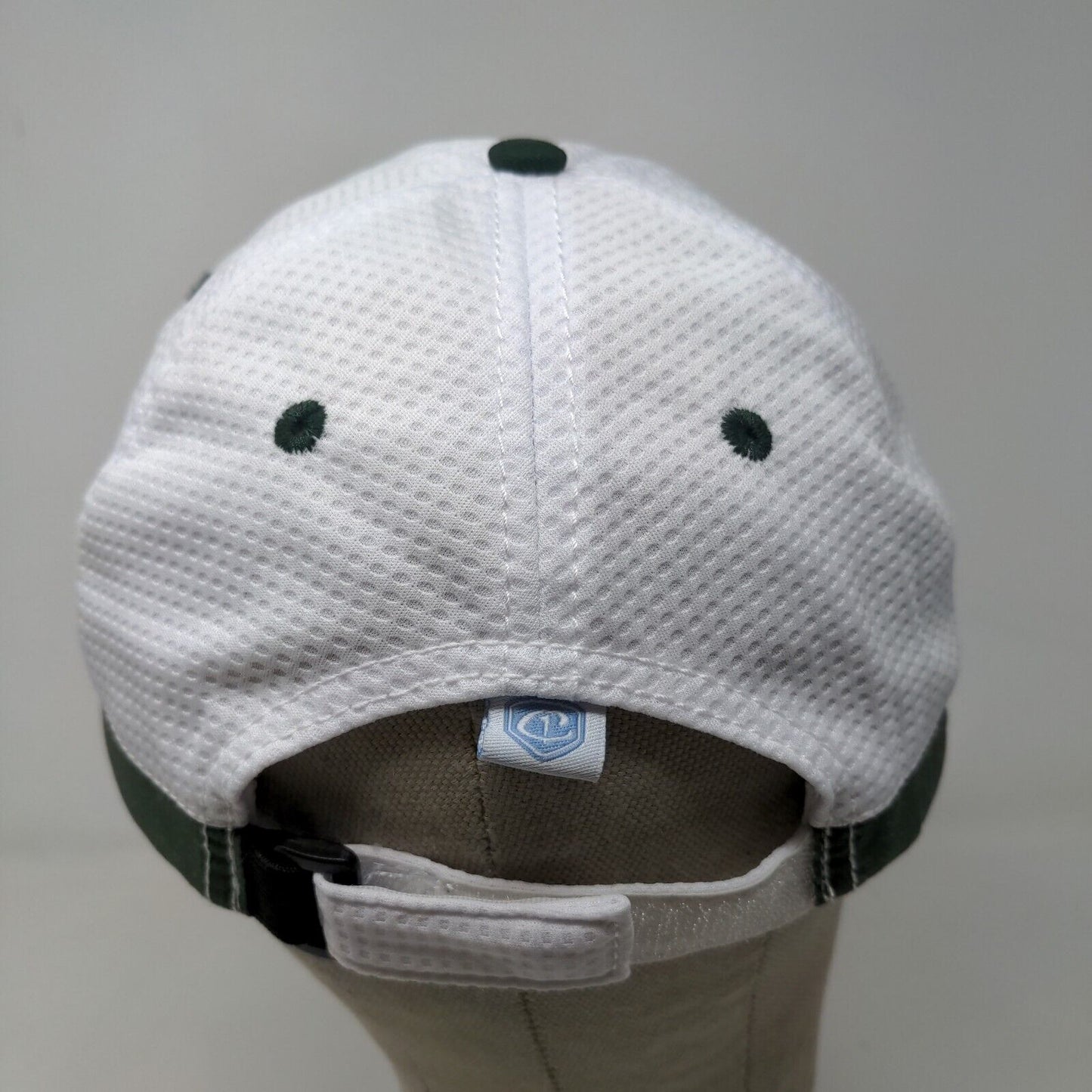 Scarteen Stud Men's Strapback Golf Hat Green White Embroidered Logo