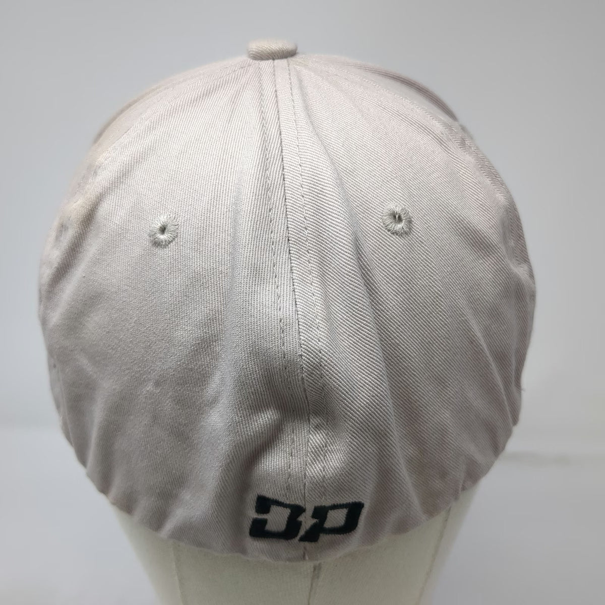 Diesel Power Gear Baseball Cap Beige Black One Size Flat Brim Stretch Fit Hat