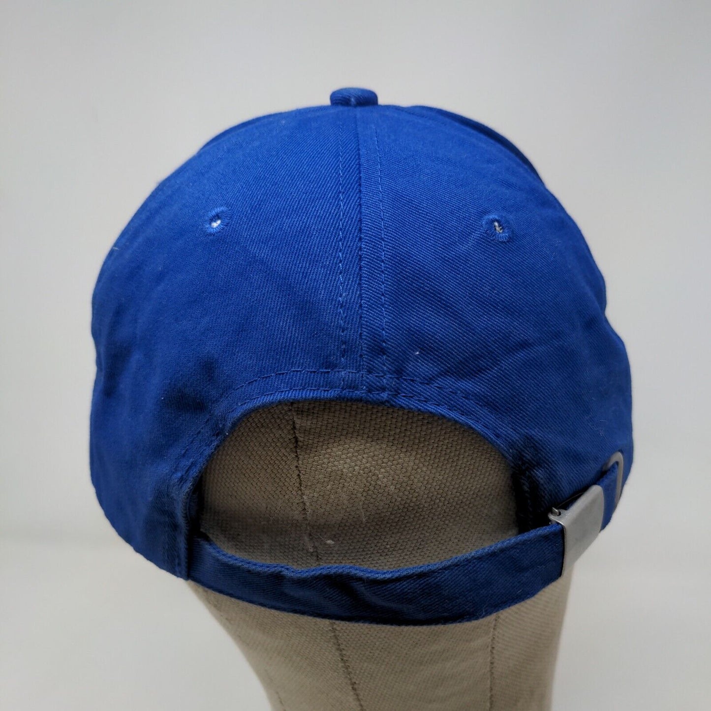 Boeing Men's Slideback Hat Blue Adjustable Embroidered Logo 100% Cotton