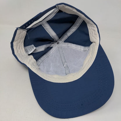 Unbranded Snapback Hat Blue One Size Adjustable Lightweight 6 Panel Blank