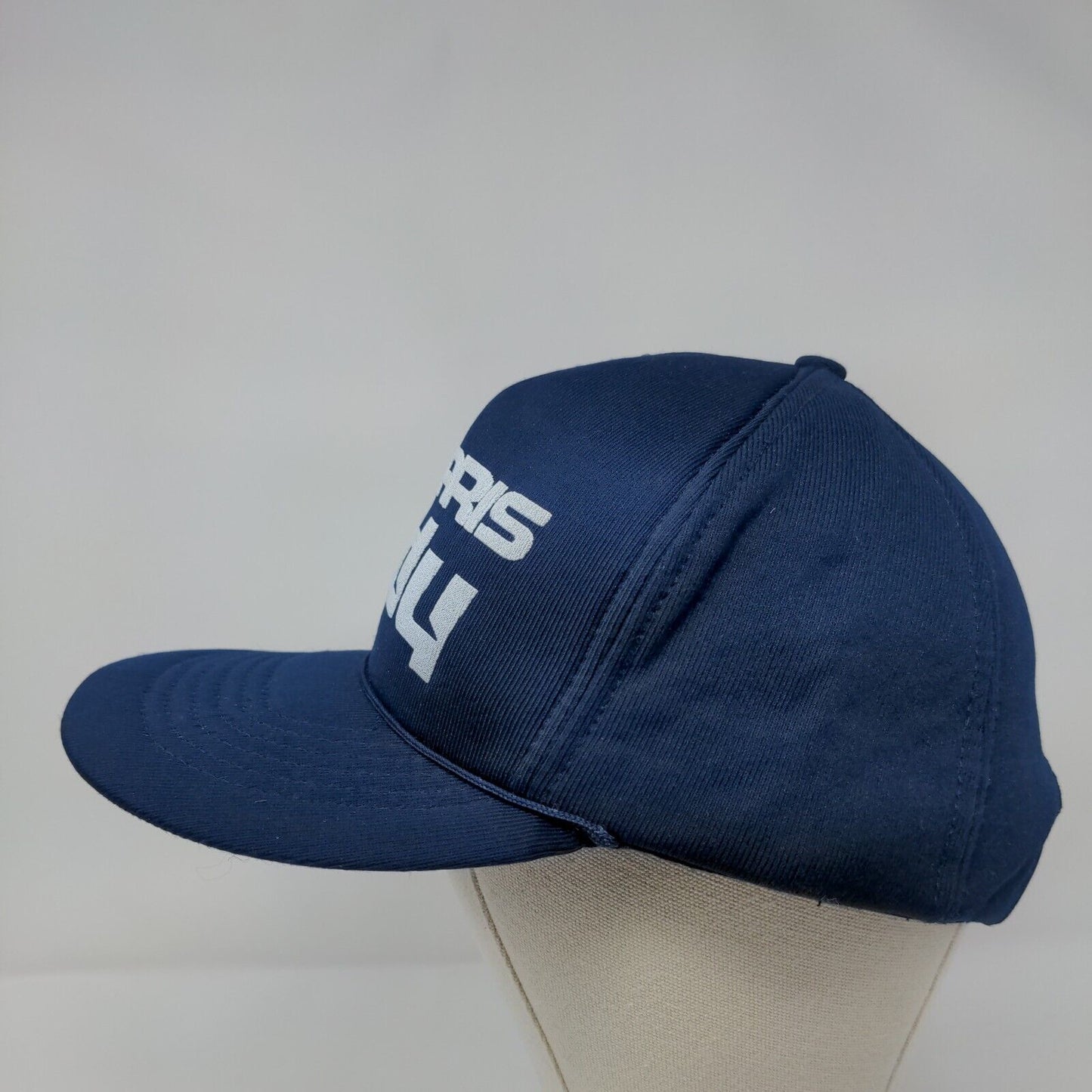 Polaris Indy Snapback Hat Blue OSFA Adjustable Lightweight 6 Panel Rope
