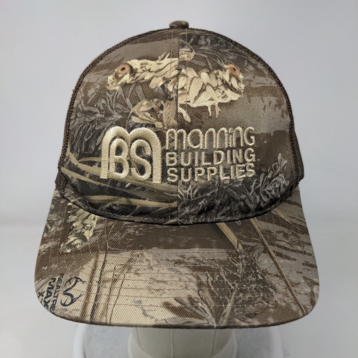 Manning Building Supplies Snapback Trucker Hat Camo One Size Richardson