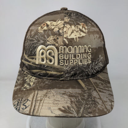 Manning Building Supplies Snapback Trucker Hat Camo One Size Richardson