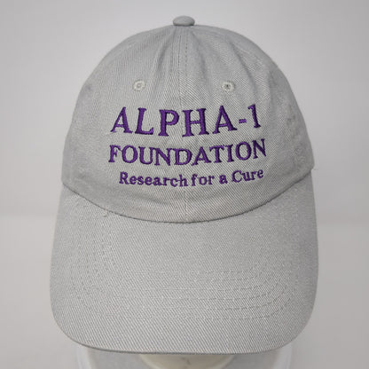Alpha-1 Foundation Research For A Cure Baseball Cap Gray OS Adjustable Bullet