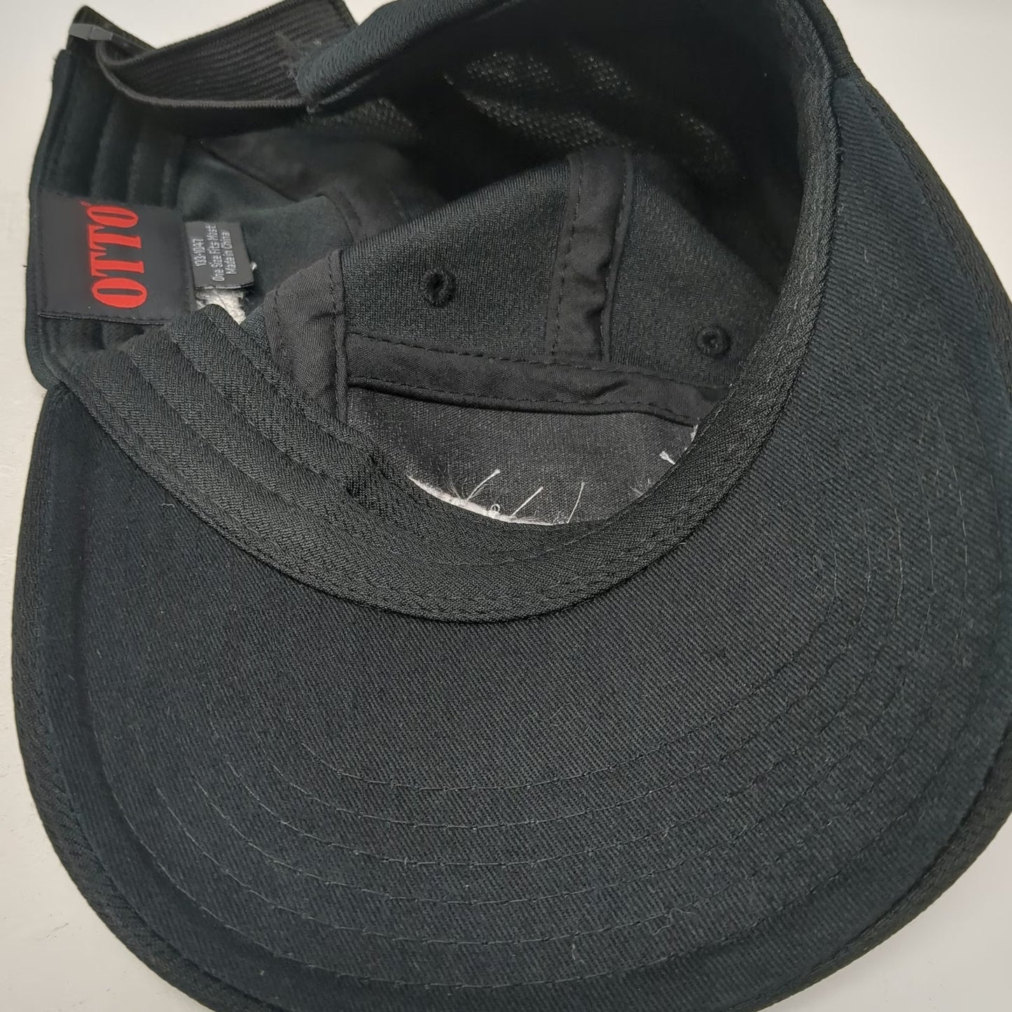 OTTO 5 Panel Black One Size Strapback Hat Ossur Challenged Athletes Foundation