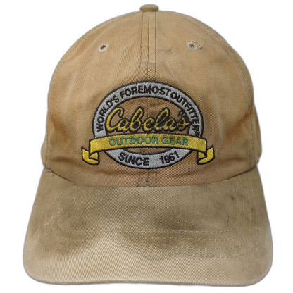 Cabela's Baseball Cap Brown One Size World's Foremost Outfitter Embroidered hat