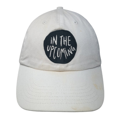 In The Upcoming Slideback Baseball Cap White One Size Adjustable Embroidered