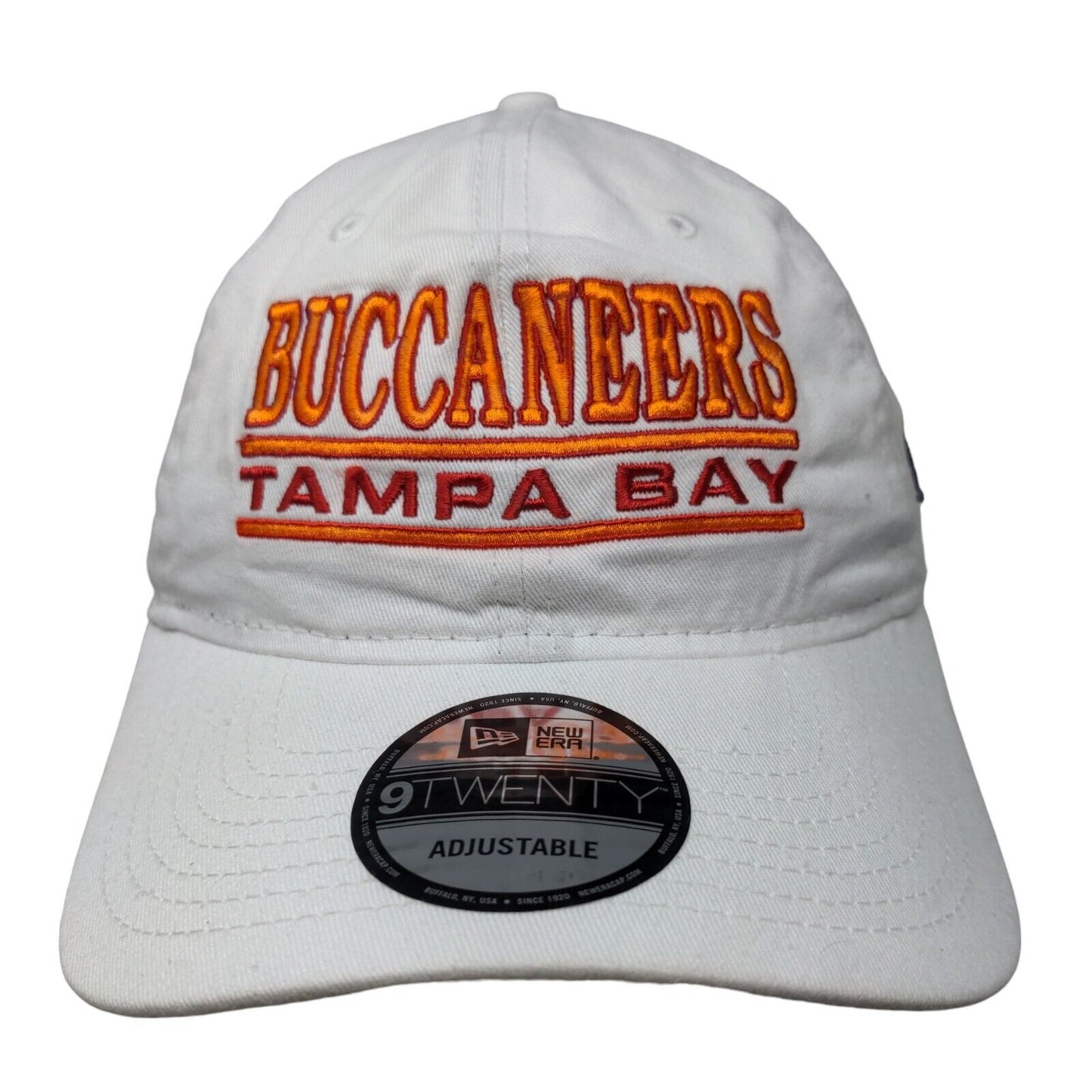 New Era Men's 9 Twenty Slideback Hat White OSFM Tampa Bay Buccaneers Logo