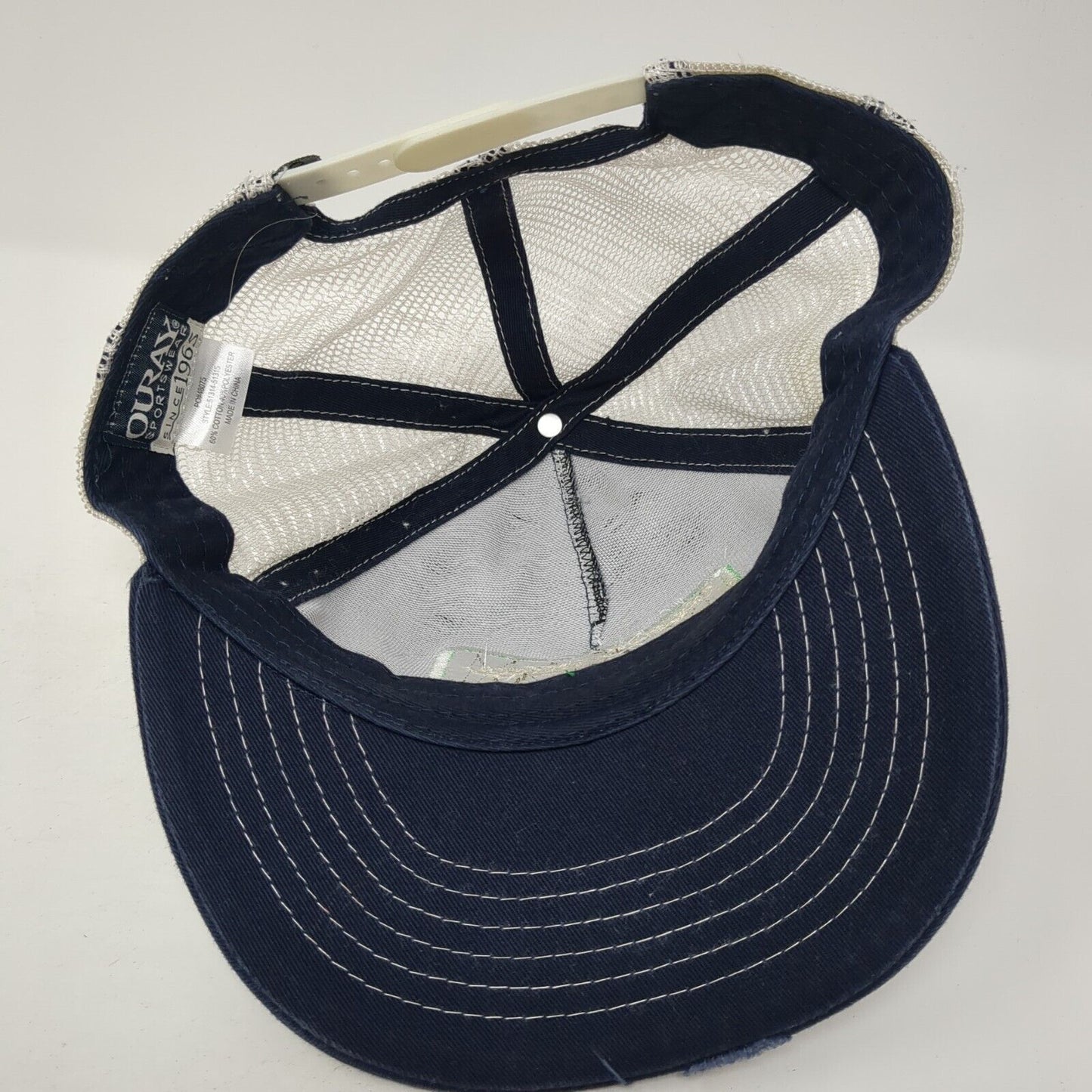 Sun Valley Idaho Snapback Trucker Hat Blue One Size Mesh Back Ouray