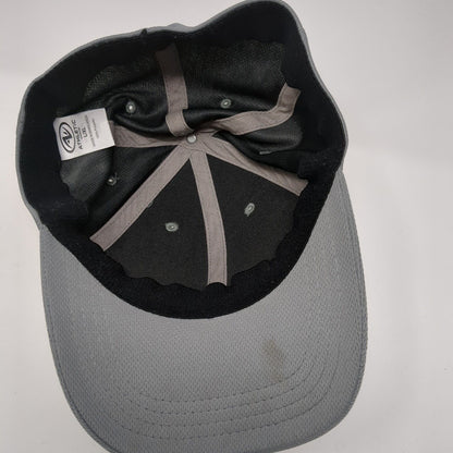 R2R Moto Designs Fitted Hat Gray L/XL Solid Athletic Works 6 Panel