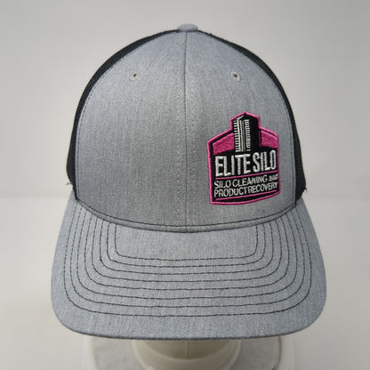 Elite Silo Snapback Trucker Hat Gray One Size Mesh Back Adjustable