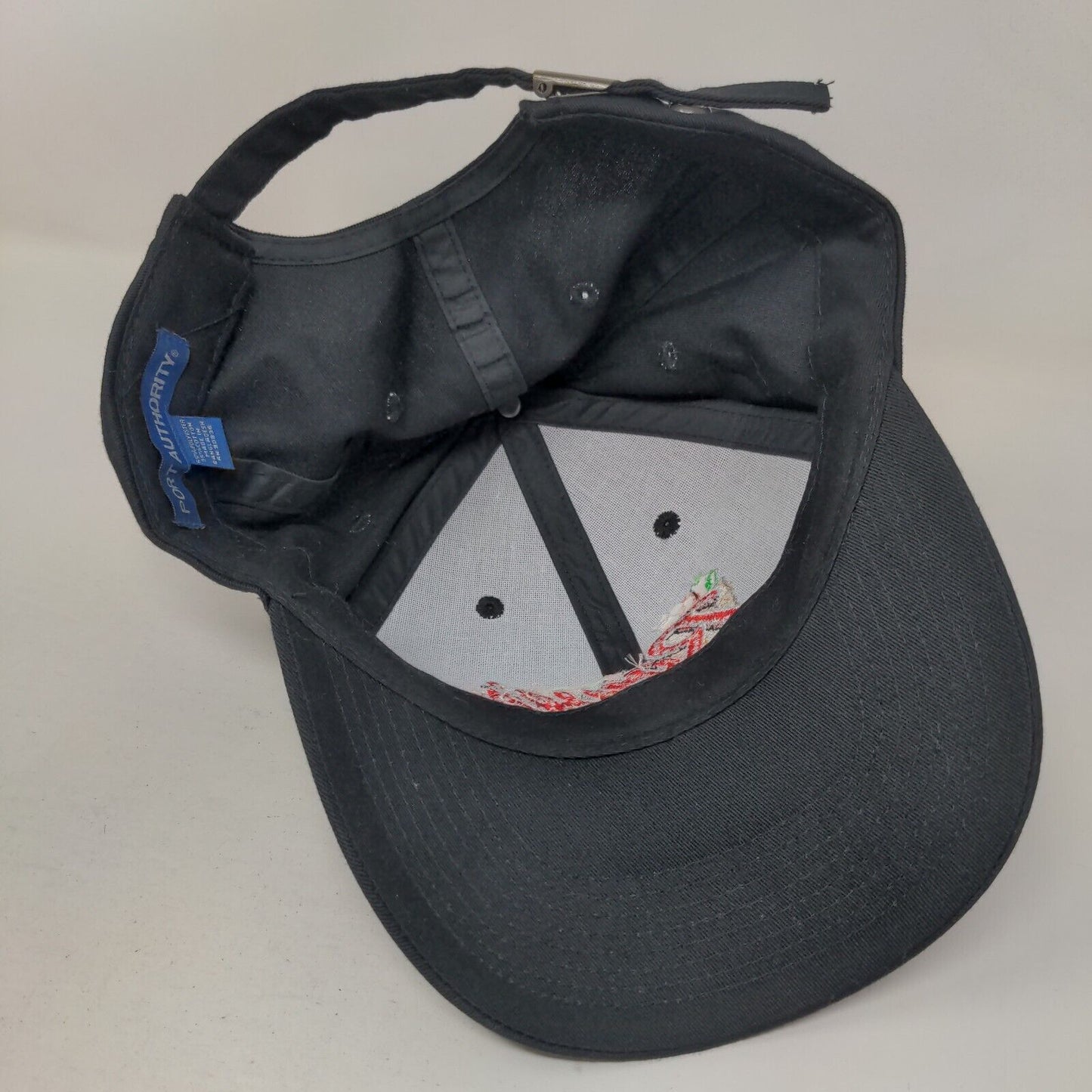 Rowe's Supermarket Slideback Hat Black One Size Embroidered Port Authority