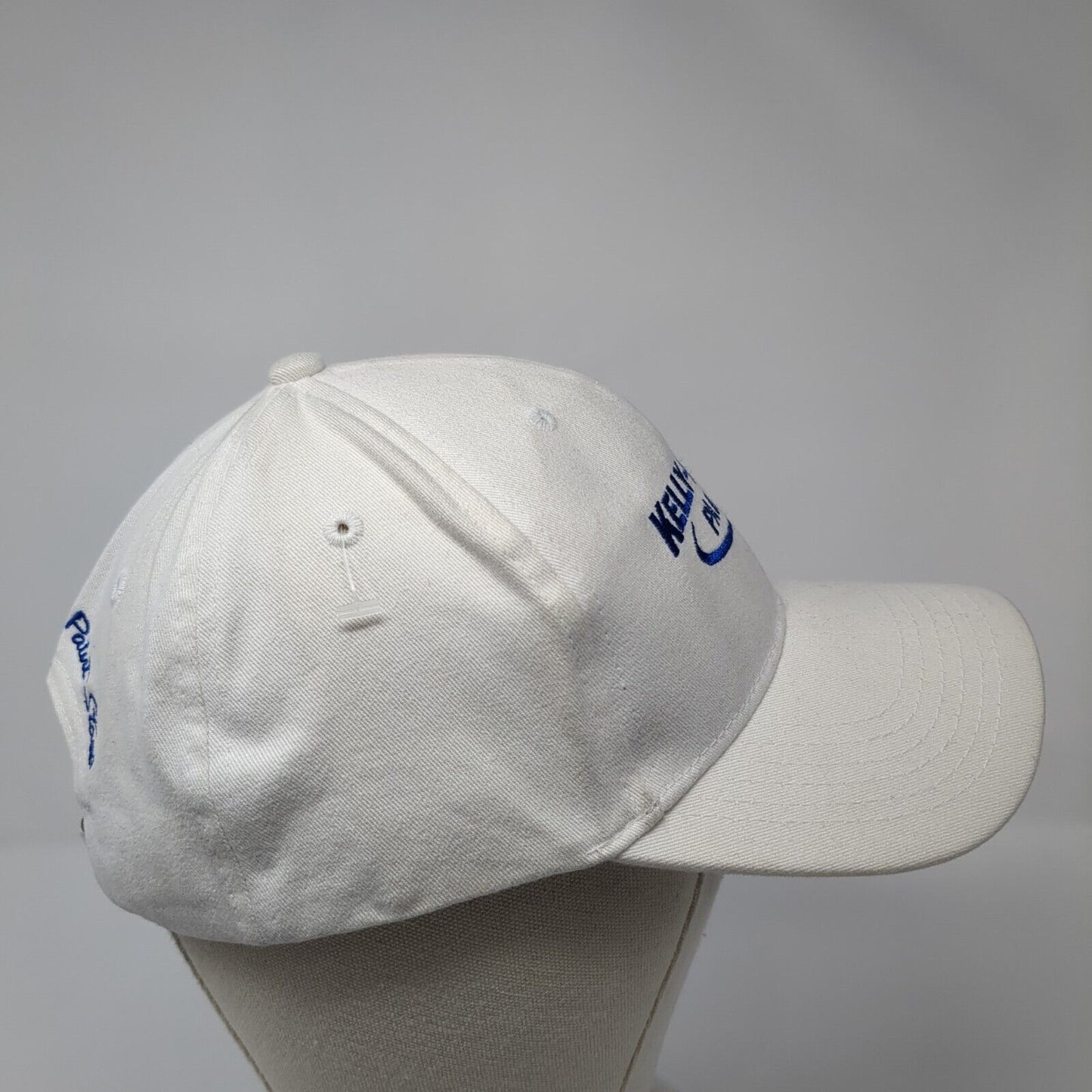 Kelly-Moore Paints Slideback Hat White One Size Adjustable Embroidered