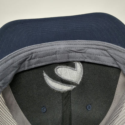 Richardson Trucker Hat Blue One Size Gray Mesh Snapback Indorama Ventures Logo