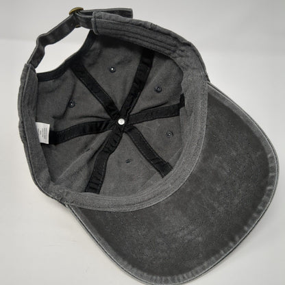 Unbranded Slideback Hat Black Soot Adjustable Blank 6 Panel Outdoor
