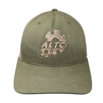 ALTCI Logo Snapback Trucker Hat Green One Size Mesh Back Richardson