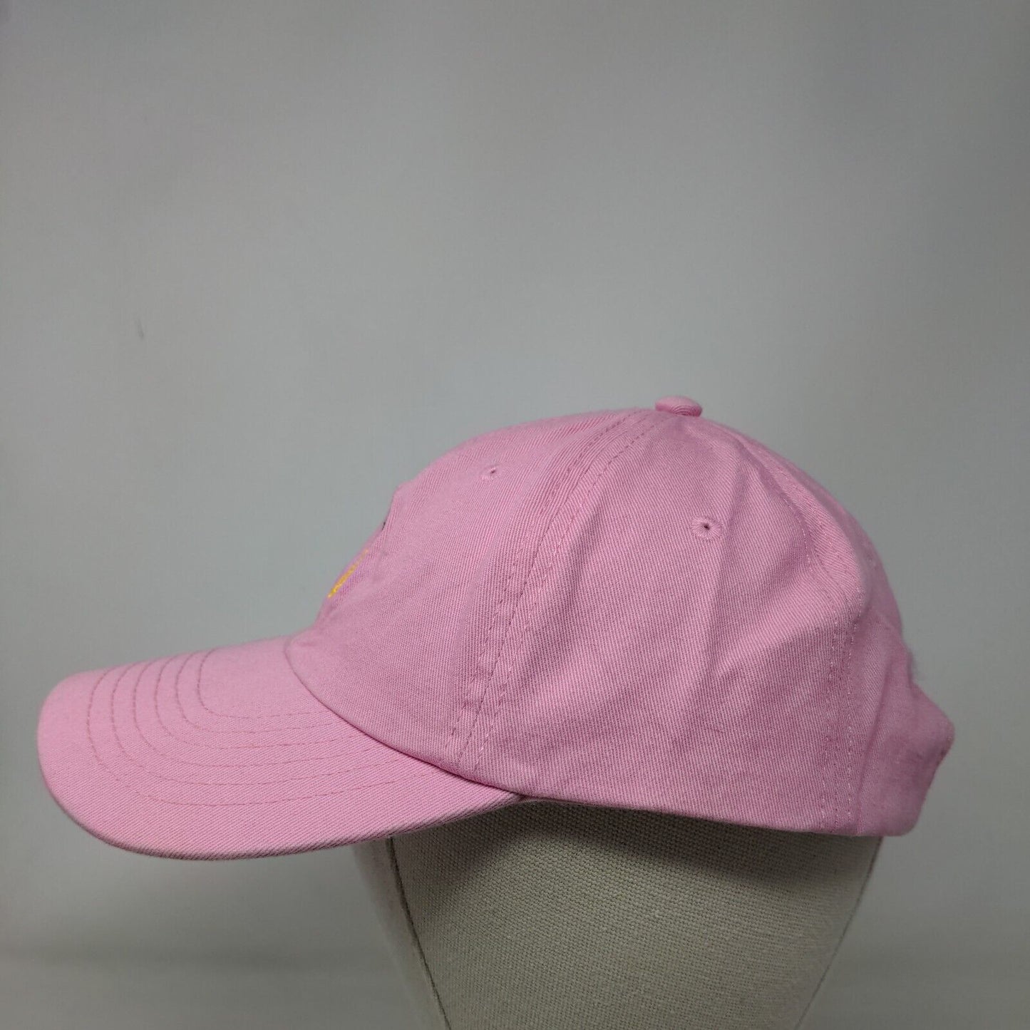 Pineapple Slideback Hat Pink One Size Embroidered Adjustable Dalix