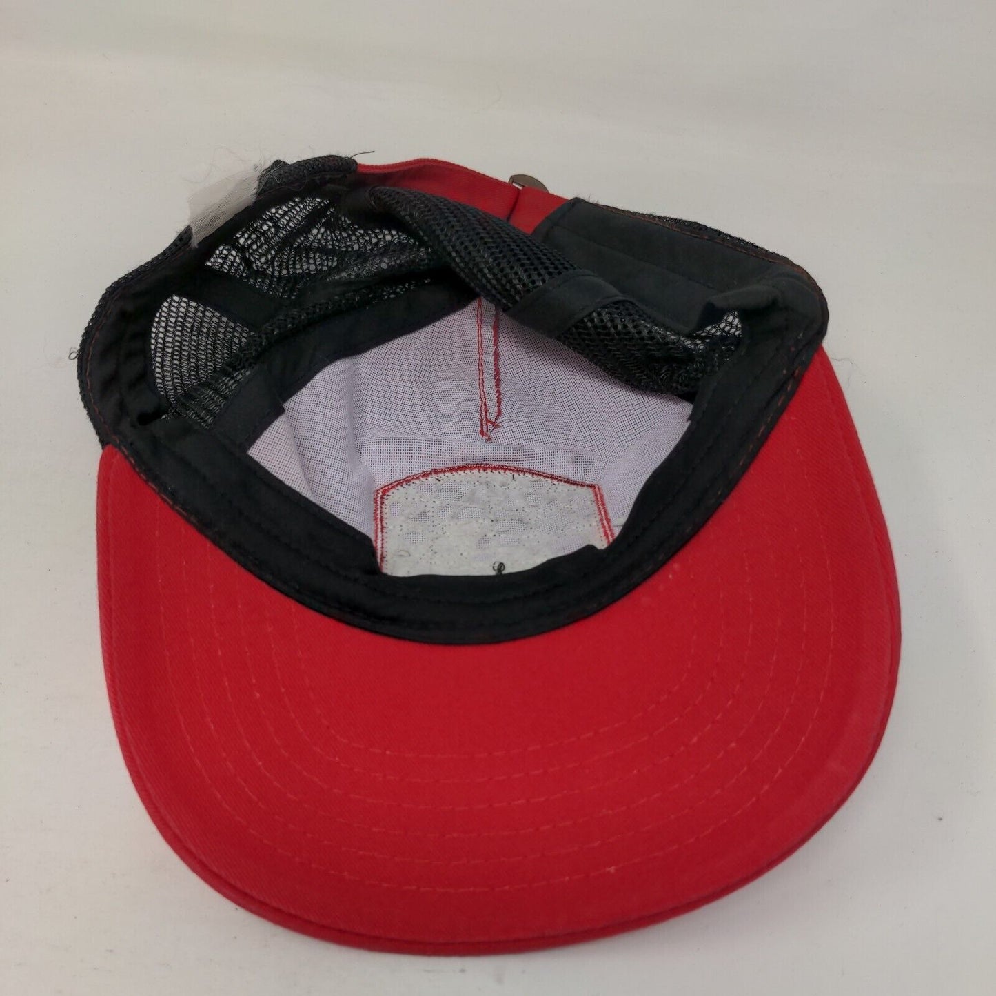 Budweiser Slideback Mesh Back Trucker Hat Red One Size Colorblock