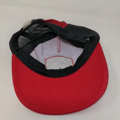 Budweiser Slideback Mesh Back Trucker Hat Red One Size Colorblock