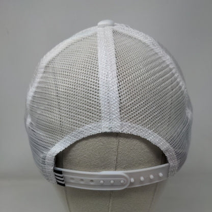 Adidas Snapback Trucker Hat White OSFA Adjustable Mesh Back Rope Polyester