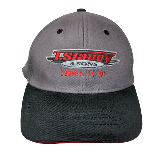 T. Slaney & Sons Trucking Since 1983 Strapback Hat Gray OSFA Embroidered