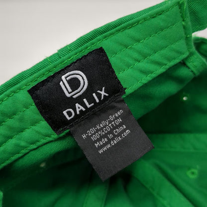 DALIX Baseball Cap Green One Size Embroidered Four Leaf Clover Cotton Strap Hat
