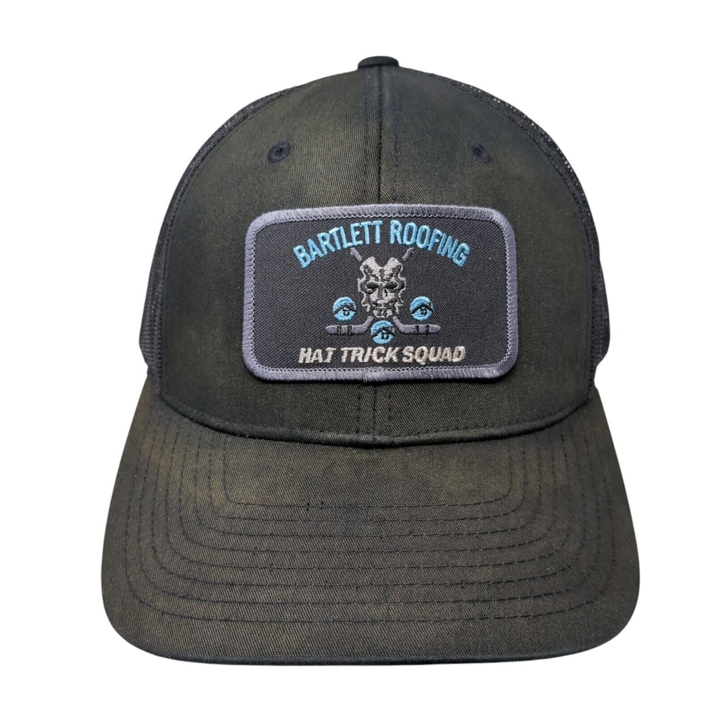 Bartlett Roofing Hat Trick Squad Snapback Trucker Hat Black One Size