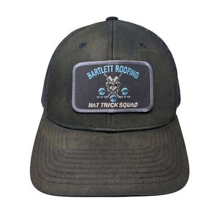 Bartlett Roofing Hat Trick Squad Snapback Trucker Hat Black One Size