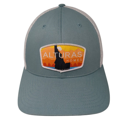 Alturas Homes Patch Fitted Trucker Hat Blue L/XL Mesh Back Richardson