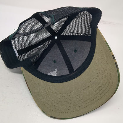 Richardson Trucker Hat Green One Size Camo Mesh Back Snapback Mission43 Idaho
