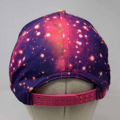 Claire's 5 Panel Purple One Size Galaxy Print Flat Brim Nebula Space Star Hat