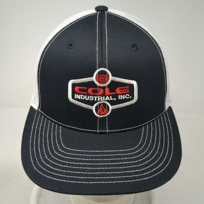 Pacific Headwear Trucker Hat Black One Size Cole Industrial Mesh Snapback Logo