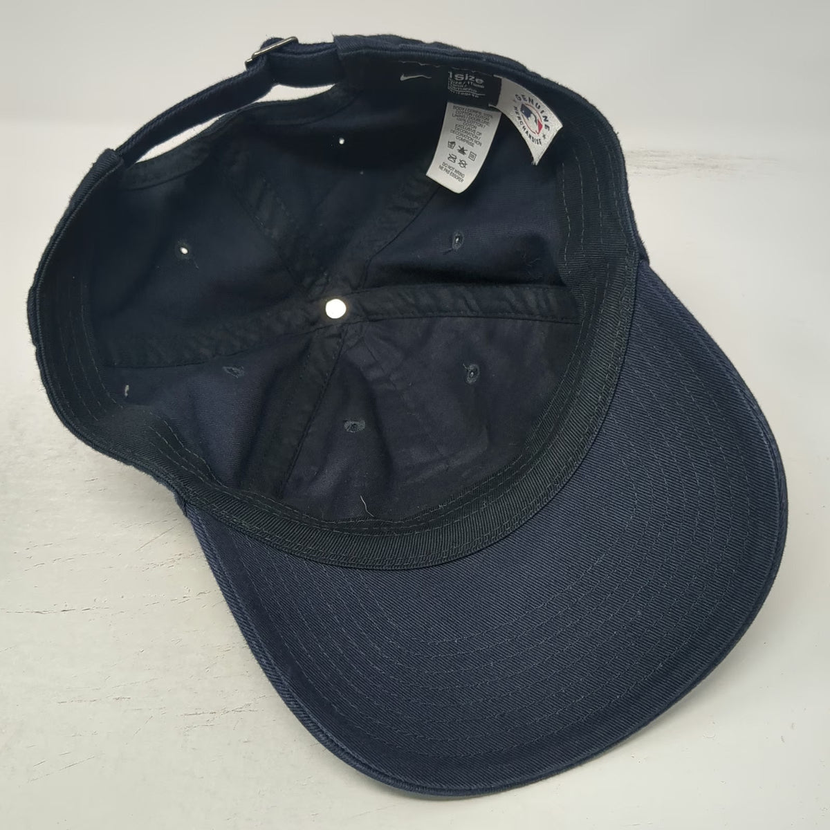 Atlanta Braves MLB Nike Baseball Cap Blue One Size Heritage86 Slideback Hat Logo