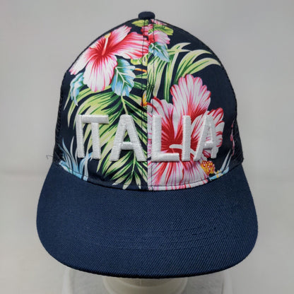 Italia Snapback Mesh Back Trucker Hat Multicolor One Size Floral