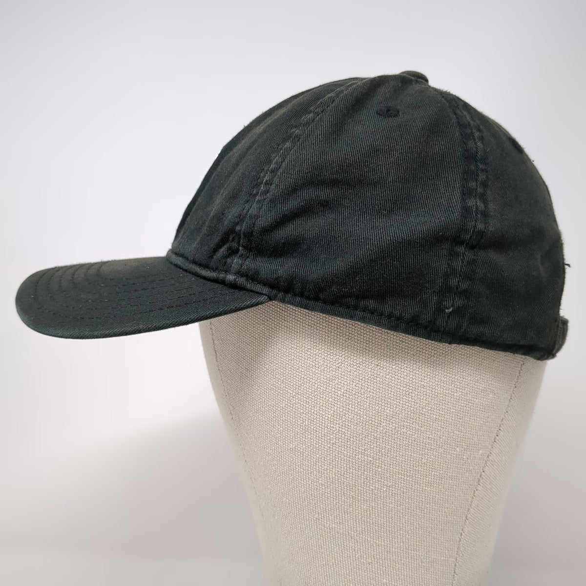 adidas Baseball Cap Black One Size Trefoil Embroidered Logo Slideback Cotton Hat