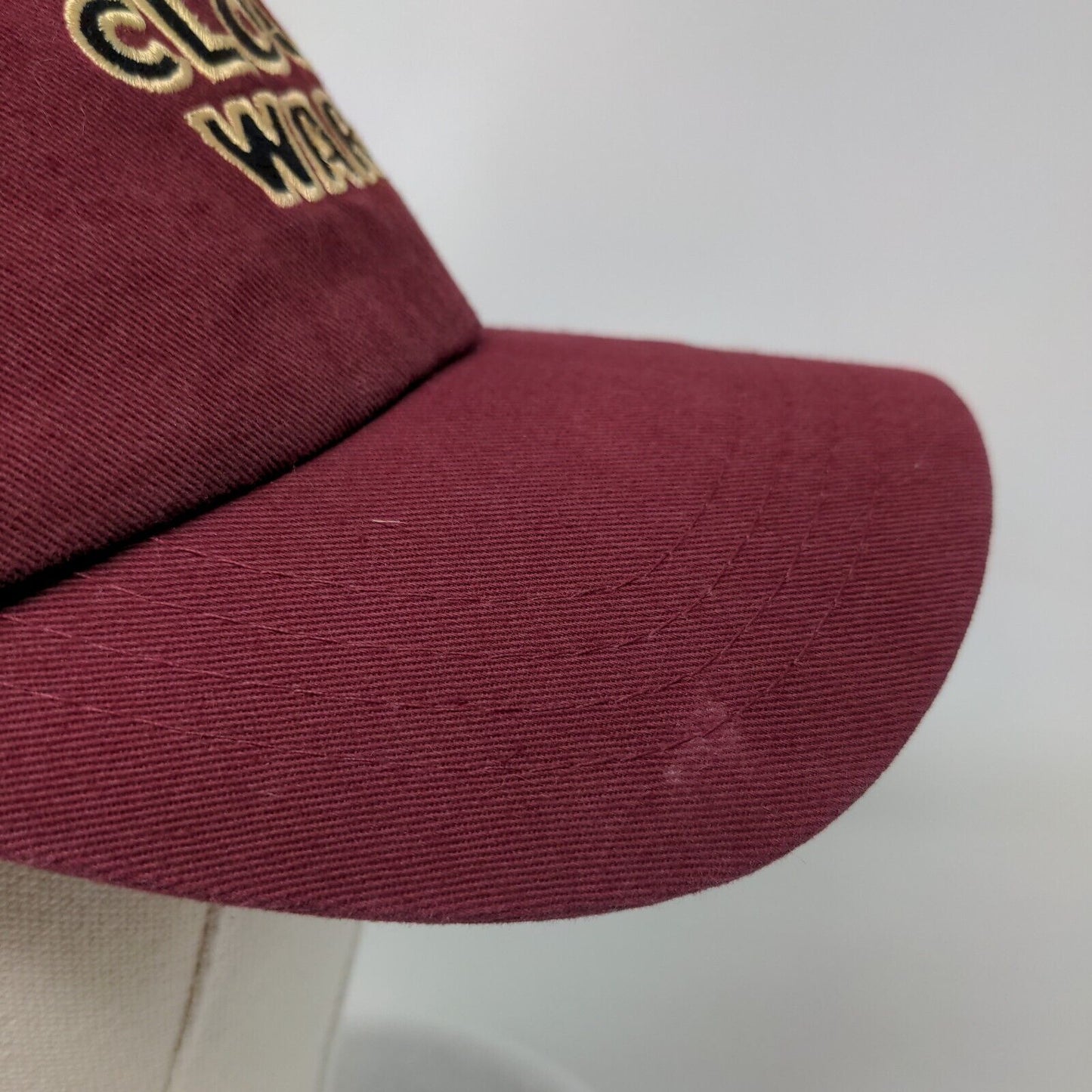 Cloud Wars Slideback Hat Red Burgundy One Size Embroidered 6 Panel