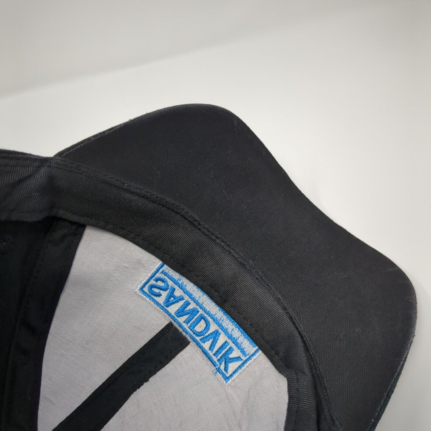 Sandvik Slideback Hat Black 58cm Adjustable Embroidered Solid 6 Panel