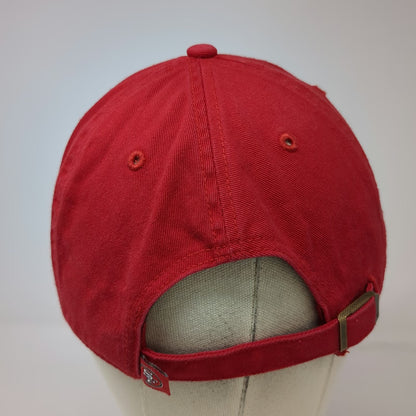 San Francisco 49ers NFL '47 Cap Red One Size Hat Slideback Logo Cotton SF Stitch