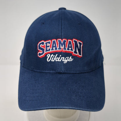 Seaman Vikings Strapback Hat Blue One Size Adjustable Magic Eco Solid