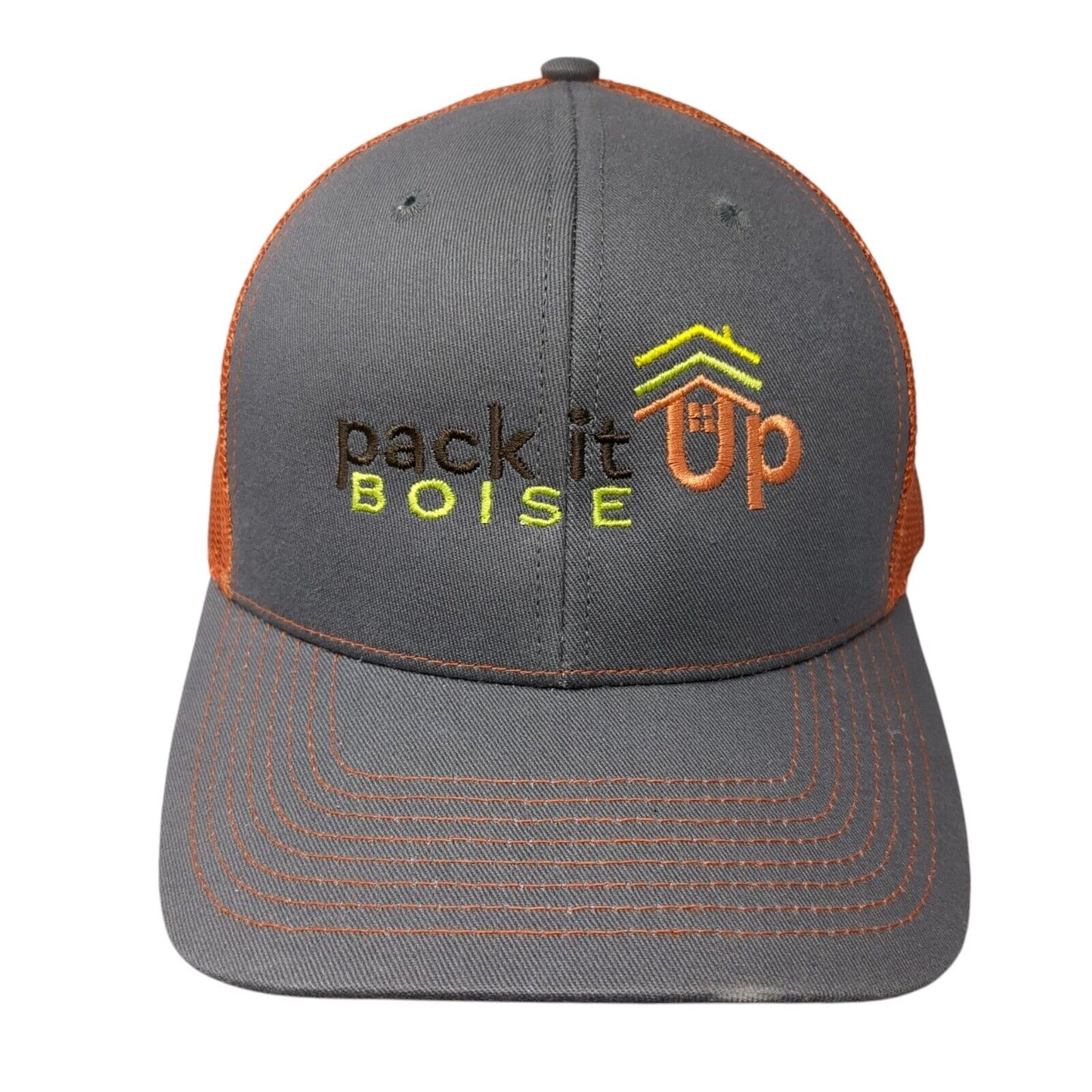 Pack It Up Boise Fitted Trucker Hat Multicolor One Size Mesh Back Fahrenheit