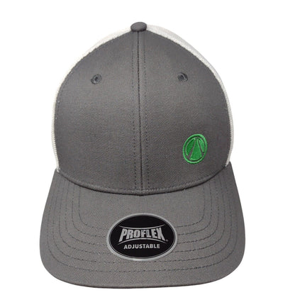 Outdoor Cap Snapback Mesh Back Trucker Hat Gray OSFA Proflex Adjustable