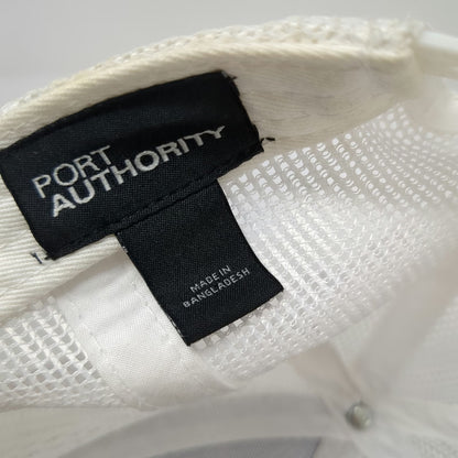 Port Authority Trucker Hat Gray One Size Snapback Mesh Back River Buddies Fish