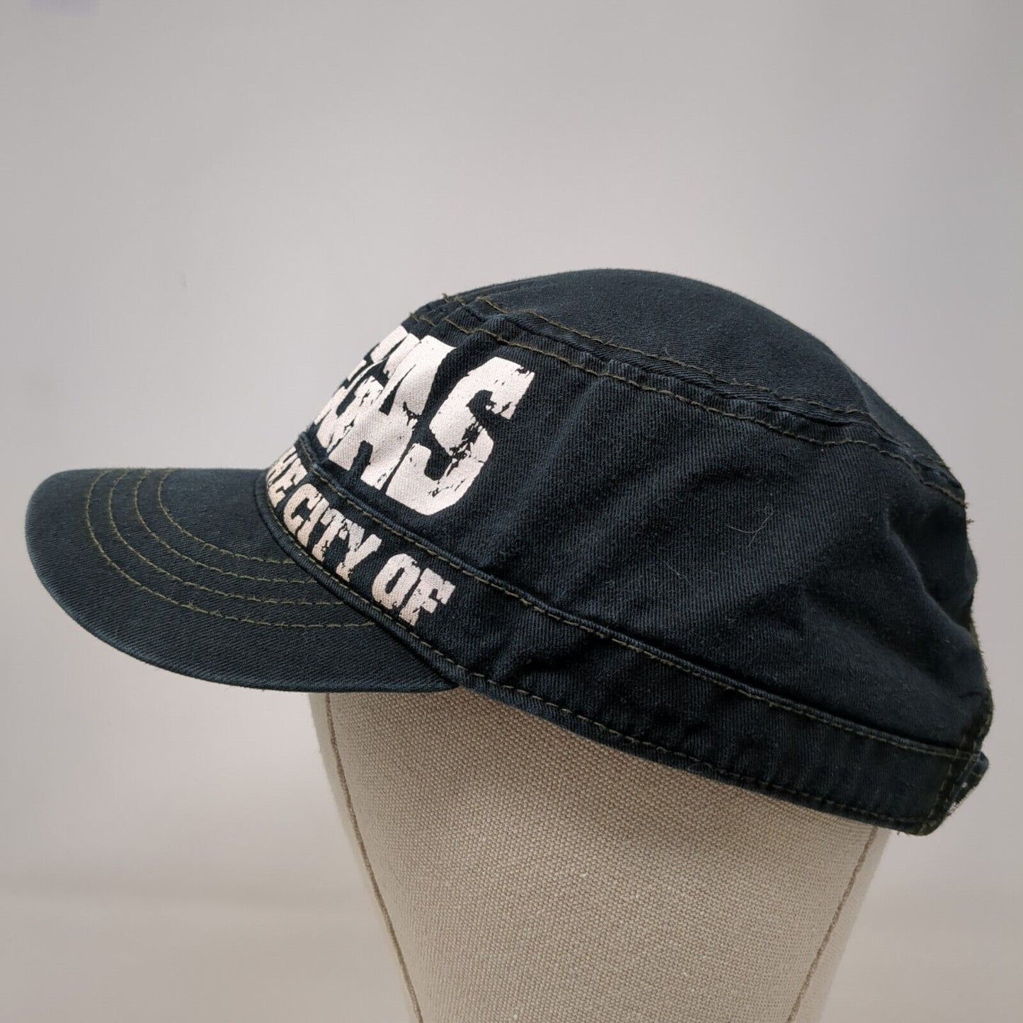 The City of Las Vegas Strapback Cadet Army Cap Black OS Adjustable Robin Ruth